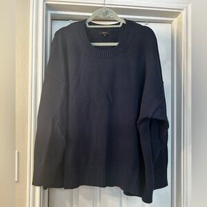 Quince organic cotton boyfriend crew sweater